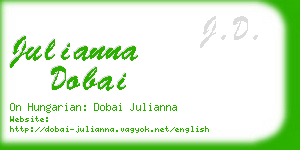 julianna dobai business card